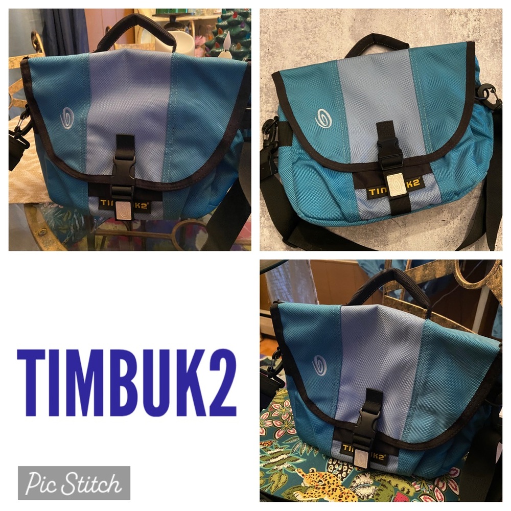 Timbuk2 Classic Small Two Tone Blue & Teal Messenger Bag